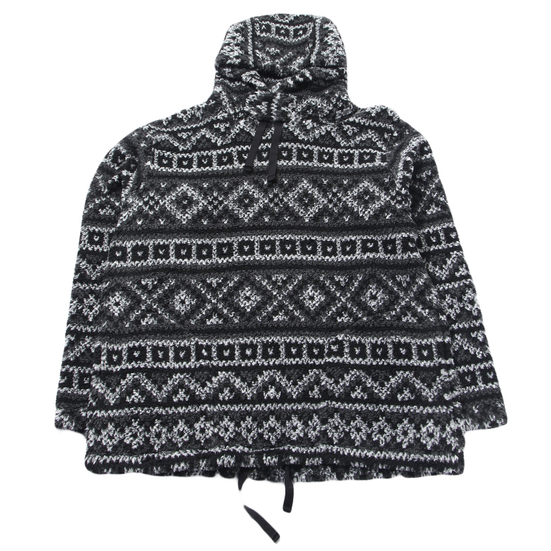 engineered garments long sleeve navajo knit hoodie